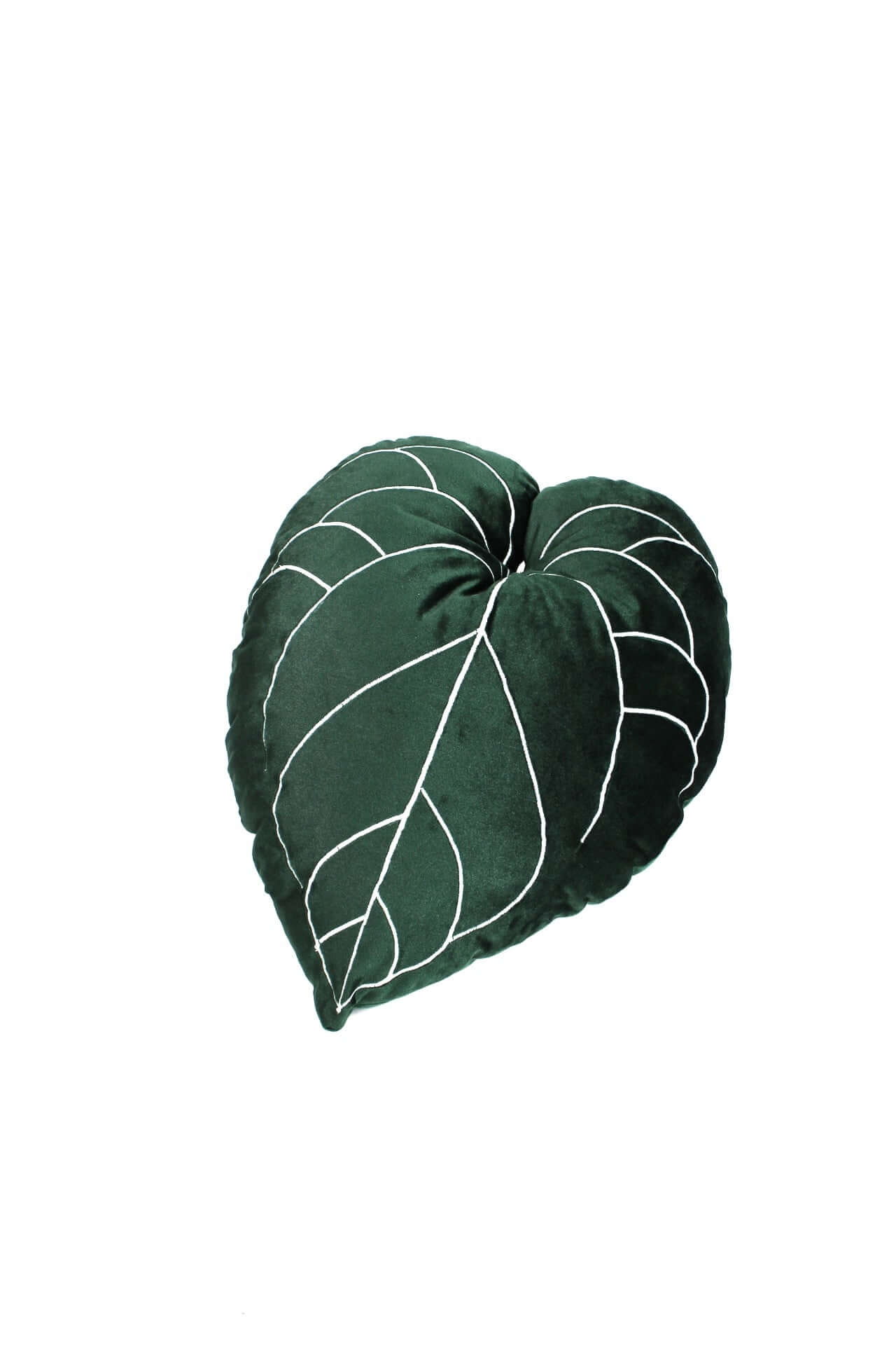 anthurium clarinervium leaf pillow Handmade Plant Pillow