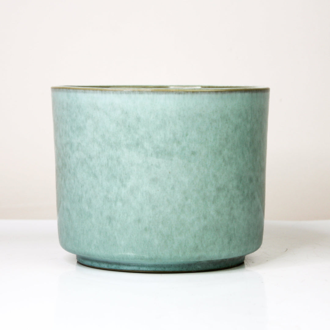 Übertopf Calma – Mint Serenity | Premium Shine Glaze Foliage Dreams