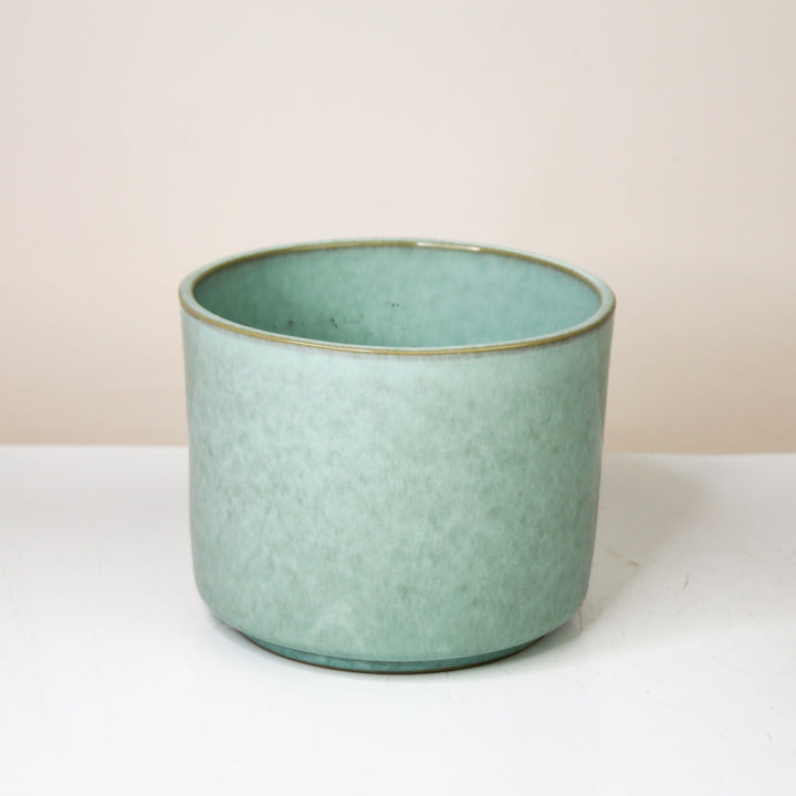 Übertopf Calma – Mint Serenity | Premium Shine Glaze Foliage Dreams