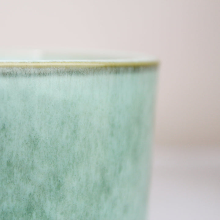 Übertopf Calma – Mint Serenity | Premium Shine Glaze Foliage Dreams