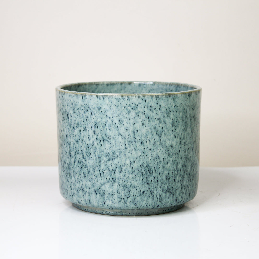 Übertopf Calma – Ocean Mist | Premium Shine Glaze Foliage Dreams