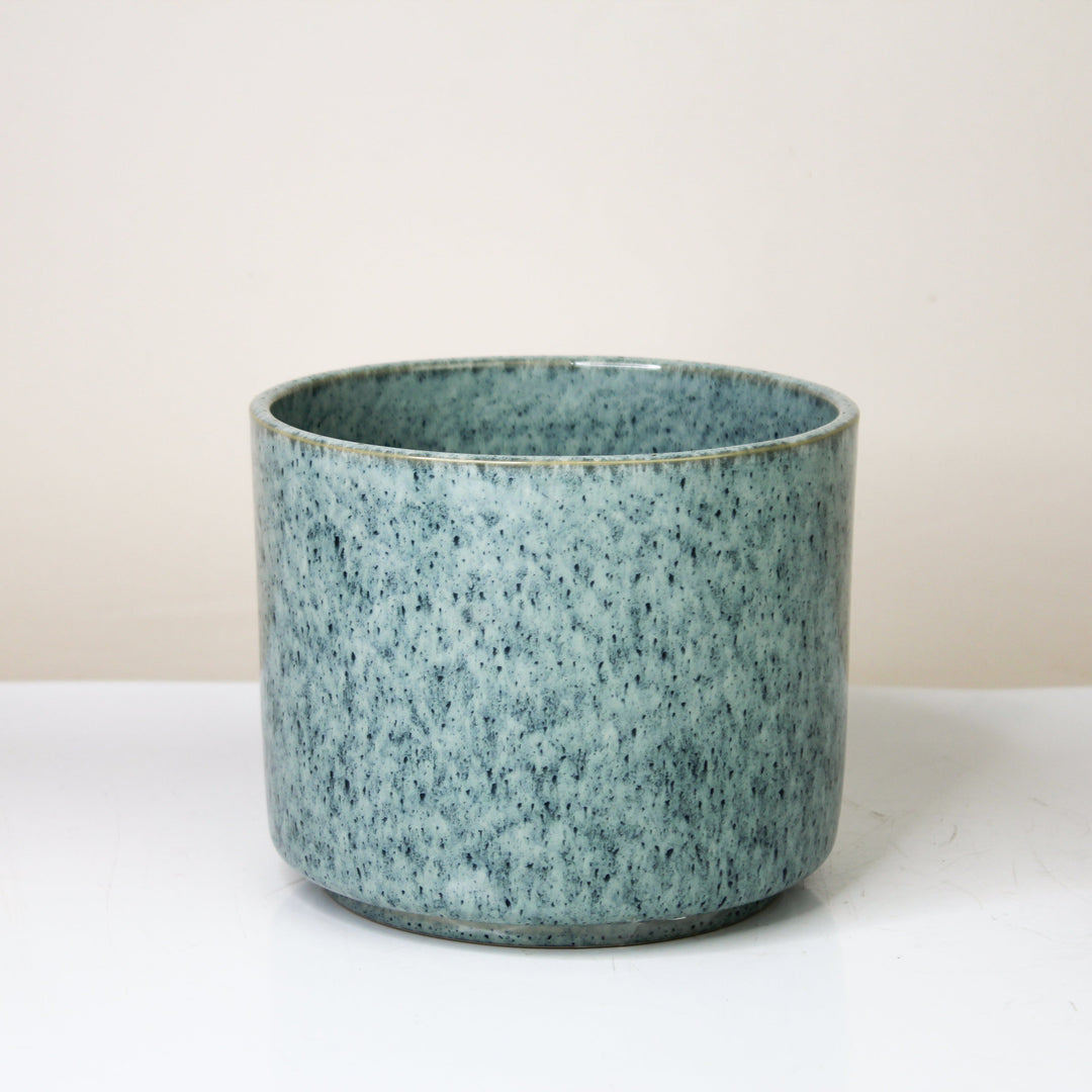 Übertopf Calma – Ocean Mist | Premium Shine Glaze Foliage Dreams