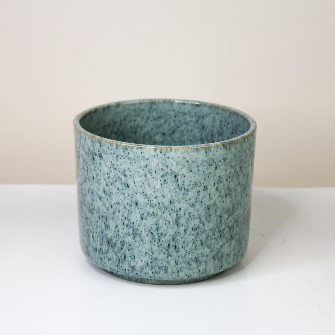 Übertopf Calma – Ocean Mist | Premium Shine Glaze Foliage Dreams