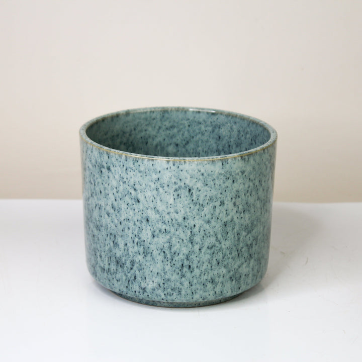 Übertopf Calma – Ocean Mist | Premium Shine Glaze Foliage Dreams