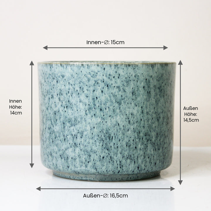 Übertopf Calma – Ocean | Premium Shine Glaze Foliage Dreams
