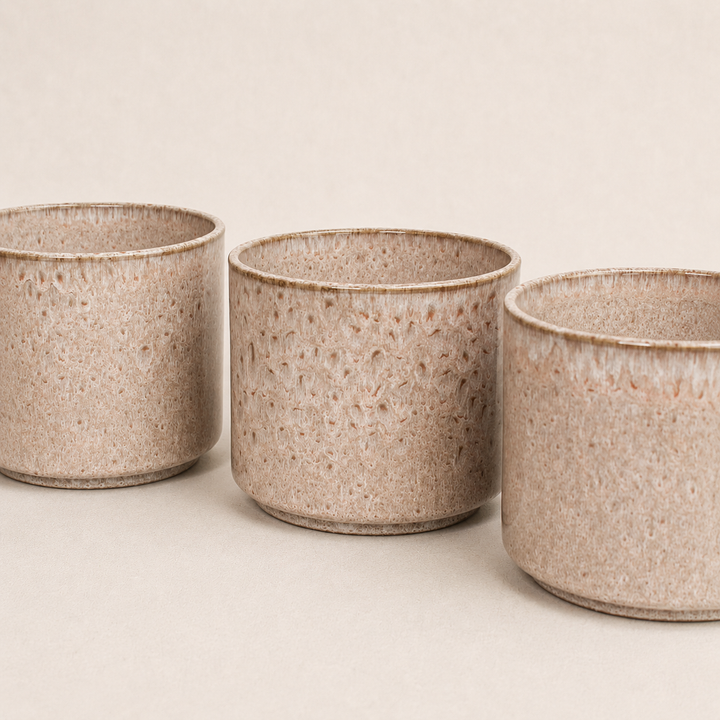 Übertopf Calma - Rose | Premium Shine Glaze Foliage Dreams