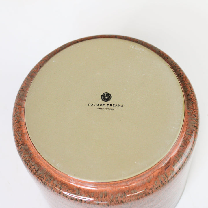 Übertopf Calma – Terra | Premium Shine Glaze Foliage Dreams